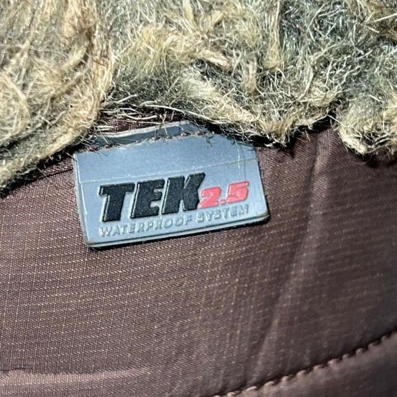 LL Bean Carrabassett Faux Fur Snow Boots Women 8½ M Brown Lace Knee High 284883 - Picture 7 of 8